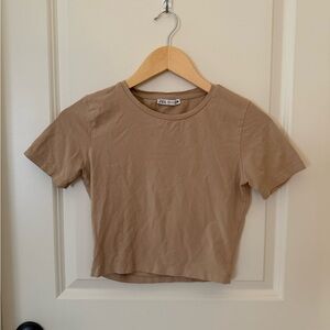 Zara Beige Casual Top